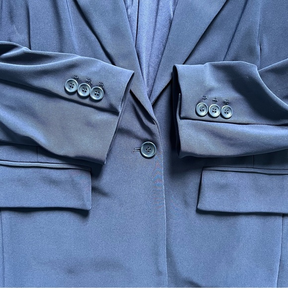 NWOT Boston Proper Beyond Travel Classic Boyfriend Blazer Maritime Navy size 18 - Picture 6 of 9